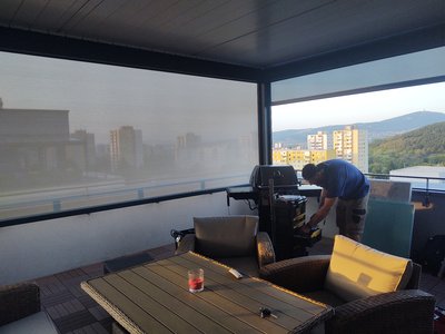 Bioklimatická pergola vo výškach - realizácia K-system Bioklimatická pergola vo výškach - realizácia K-system