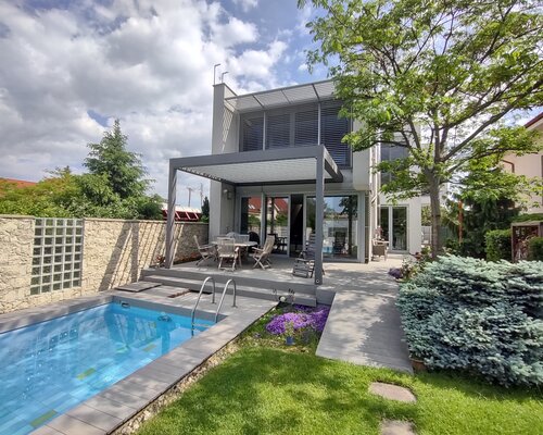 Bioklimatická pergola Camarque - realizácia spoločnosti K-system