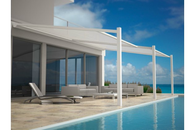 Pergola s látkovou střechou Lapure