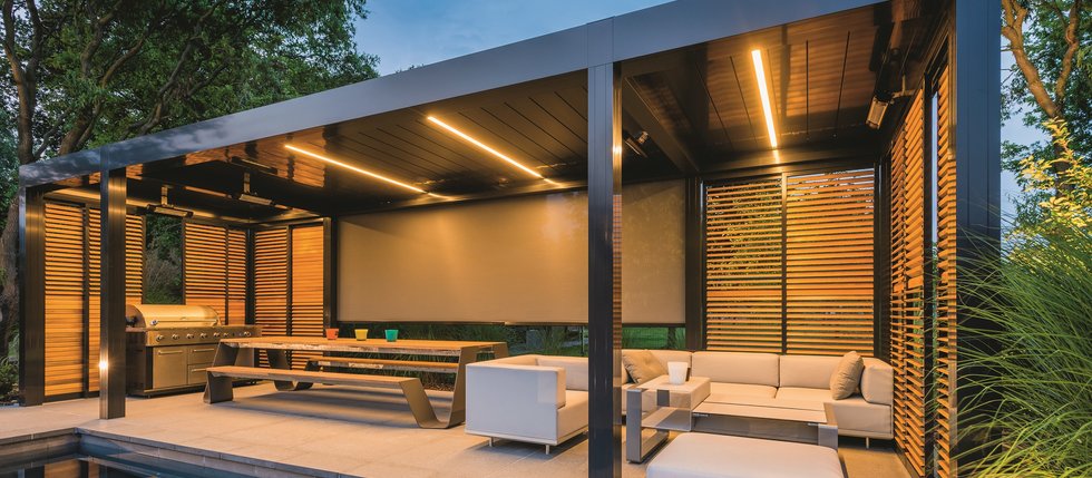 Bioklimatická pergola v prevedení drevo